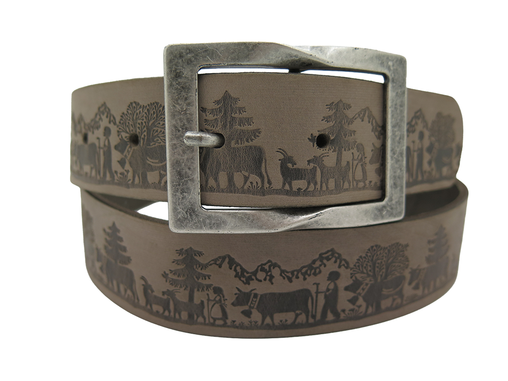 Ledergurt Branding Alpsommer 40mm (11065/72-40)